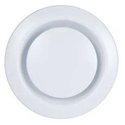 Bouche d'extraction et insufflation en plastique blanc AXELAIR
