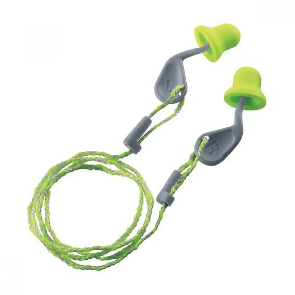 Bouchons d'oreille xact-fit avec cordon réutilisable - boîte de 50 UVEX