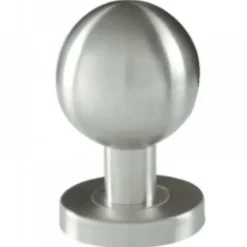 Bouton boule fixe sur rosace en inox 304 - diamètre 55 mm BRICOZOR