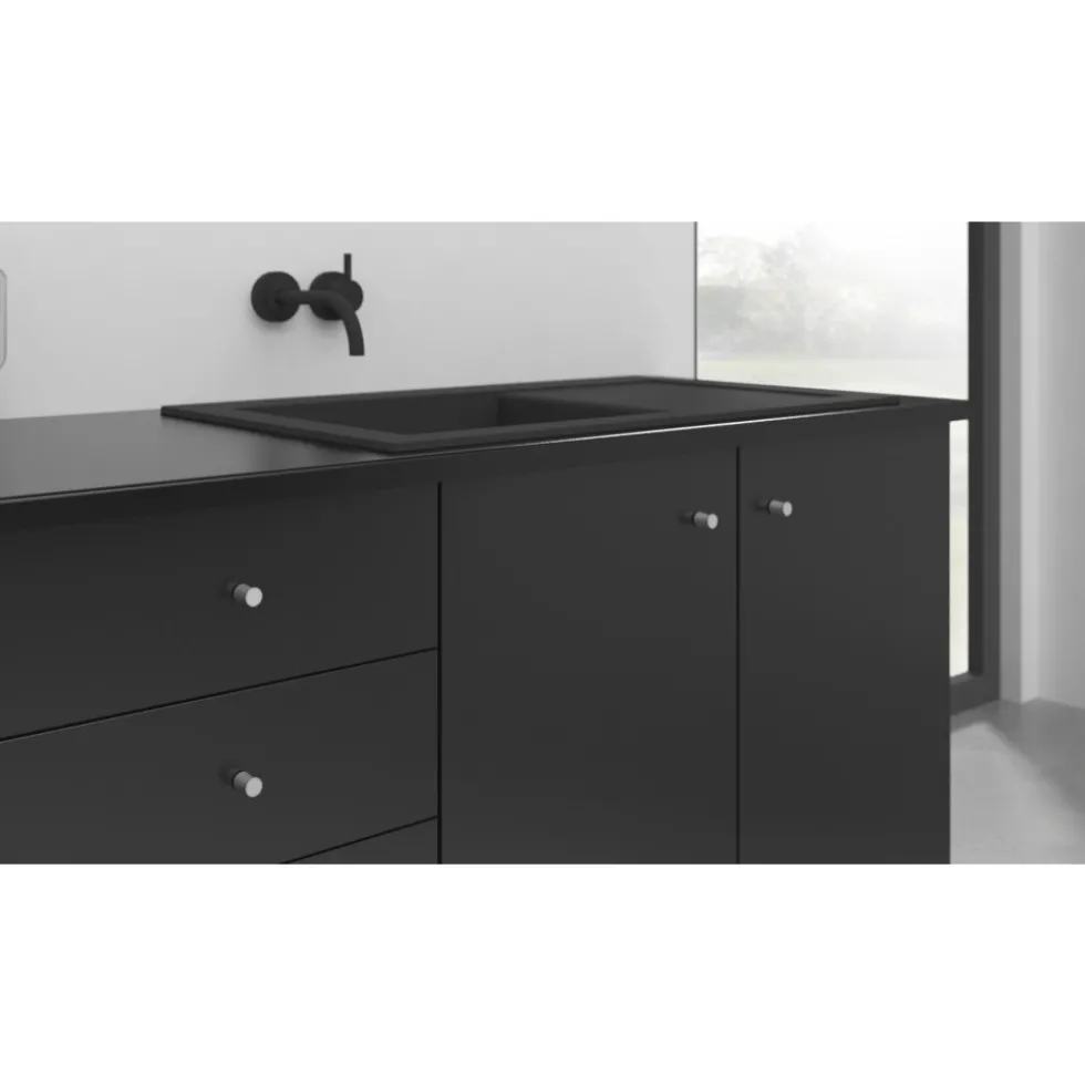 Bouton de meuble conique - en zamak - 20 mm - Buffer METAKOR