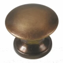 Bouton de meuble Lentille - laiton patiné FERRASSE