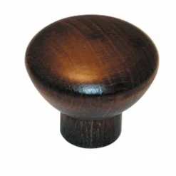 Bouton de meuble rond "aspect wengué" CADAP