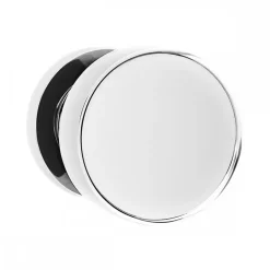 Bouton de porte centré fixe forme disque - diamètre 57 mm - chromé KARCHER DESIGN