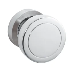 Bouton de porte fixe en inox - disque diamètre 54mm - série EK530 - gris KARCHER DESIGN