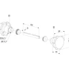 Bouton double - sécurité pour portillon de piscine - Kidloc LOCINOX