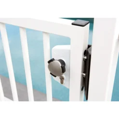 Bouton double - sécurité pour portillon de piscine - Kidloc LOCINOX