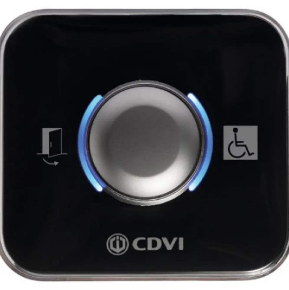 Bouton poussoir - contrôle d'accès PMR - lumineux et sonore - B68LS CDVI