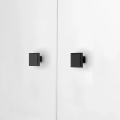 Boutons de meuble carrés en zamak Ceuta - 31,5 x 31,5 mm - par 10 EMUCA