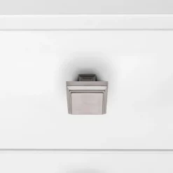 Boutons de meuble carrés en zamak Ceuta - 31,5 x 31,5 mm - par 10 EMUCA
