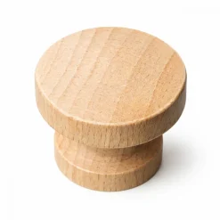 Boutons de meuble plats classiques hêtre CADAP