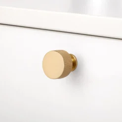 Boutons de meuble ronds à bord moleté Argos - diamètre 30 mm - par 10 EMUCA