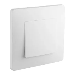 Boutons poussoirs complets - blanc mat - boîte de 10 - Caly DEBFLEX