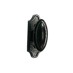 10 boutons rustiques Confort sans carré pour crémone à larder - noir TORBEL