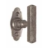 Bouton sur platine Bellac fer cémenté patiné BOUVET