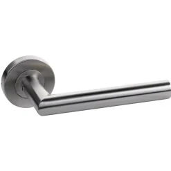 Béquille double inox droite sur rosaces rondes S1-15 SIMILAIRE