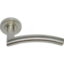 Béquille double à rosace ronde Graves en inox 304 brossé recyclé EUROWALE