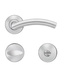 Béquille double sur rosace Slim Style BE400B à clipser en inox satiné KARCHER DESIGN