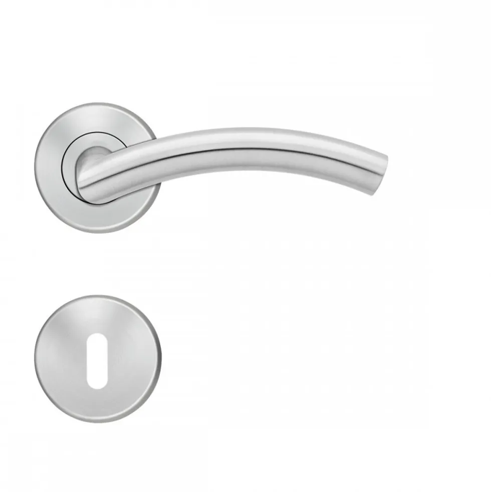 Béquille double sur rosace Slim Style BE400B à clipser en inox satiné KARCHER DESIGN