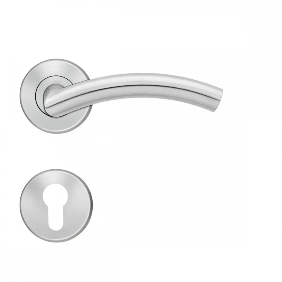 Béquille double sur rosace Slim Style BE400B à clipser en inox satiné KARCHER DESIGN