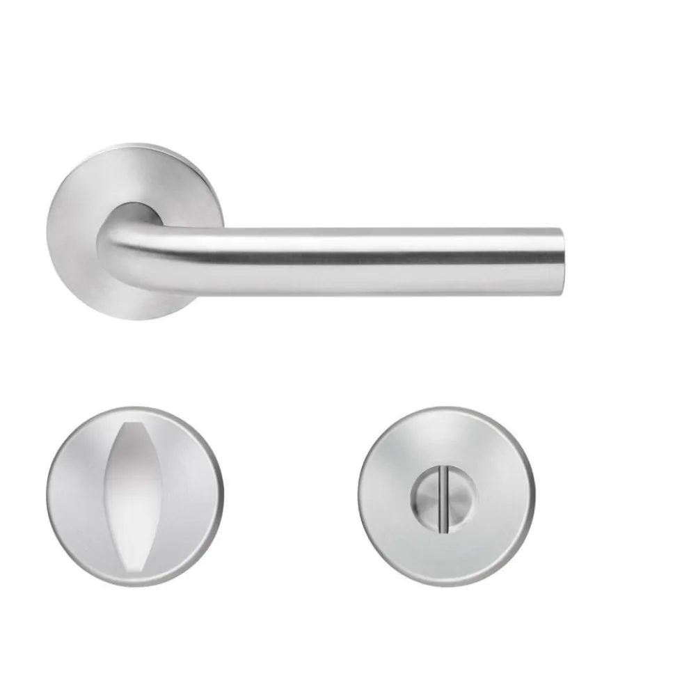 Béquille double sur rosace Slim Style BE100B à clipser en inox satiné KARCHER DESIGN