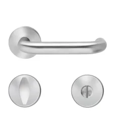 Béquille double sur rosace Slim Style BE200B à clipser en inox satiné KARCHER DESIGN