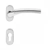 Béquille double sur rosace étroites - inox poli et satiné - Ø 18 mm KARCHER DESIGN