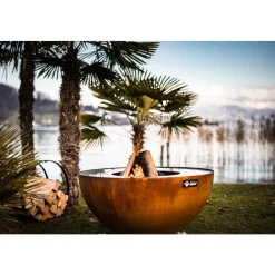 Brasero barbecue plancha boule Oxy - diametre 100 cm + grille FEU DU JARDIN