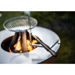 Brasero barbecue plancha boule Oxy - diametre 100 cm + grille FEU DU JARDIN