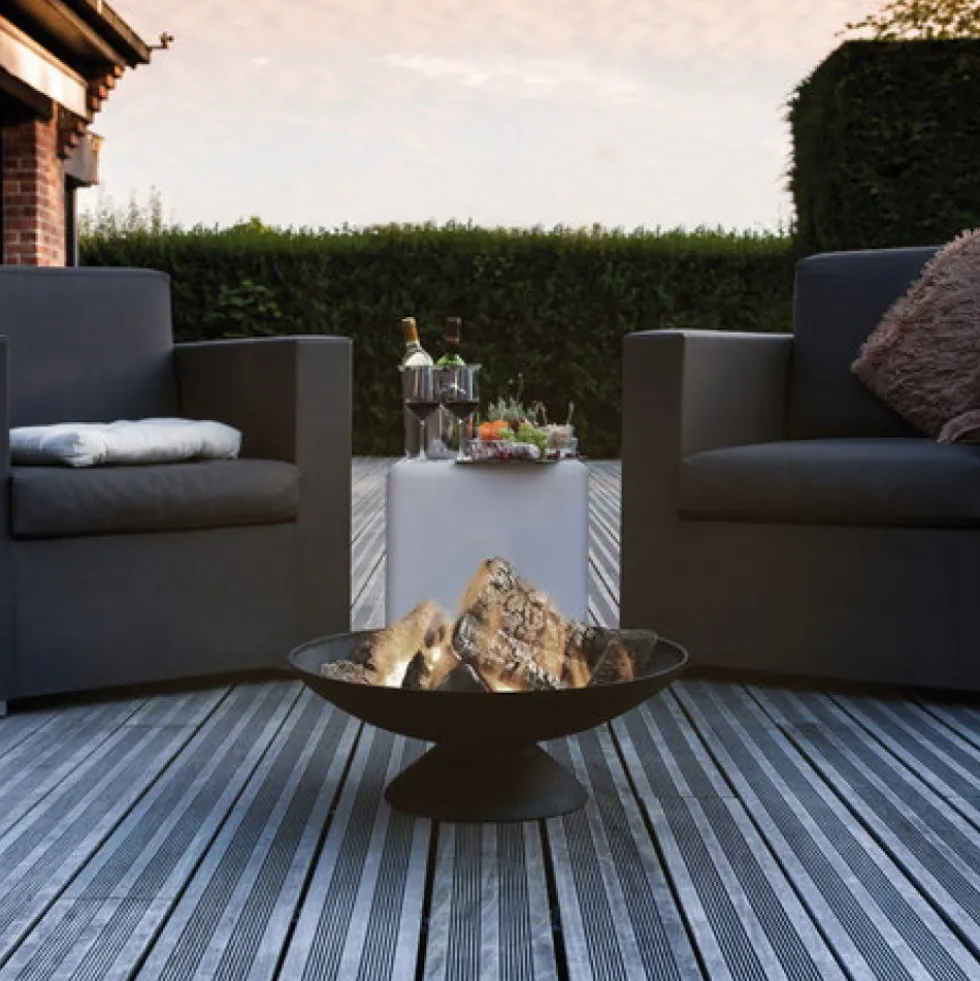 Brasero en fonte avec cloche en acier - Junto COOK IN GARDEN