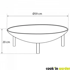 Brasero Junto en acier COOK IN GARDEN