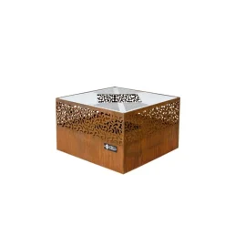 Brasero plancha d'extérieur - CUBE 750 - Oxyde FEU DU JARDIN