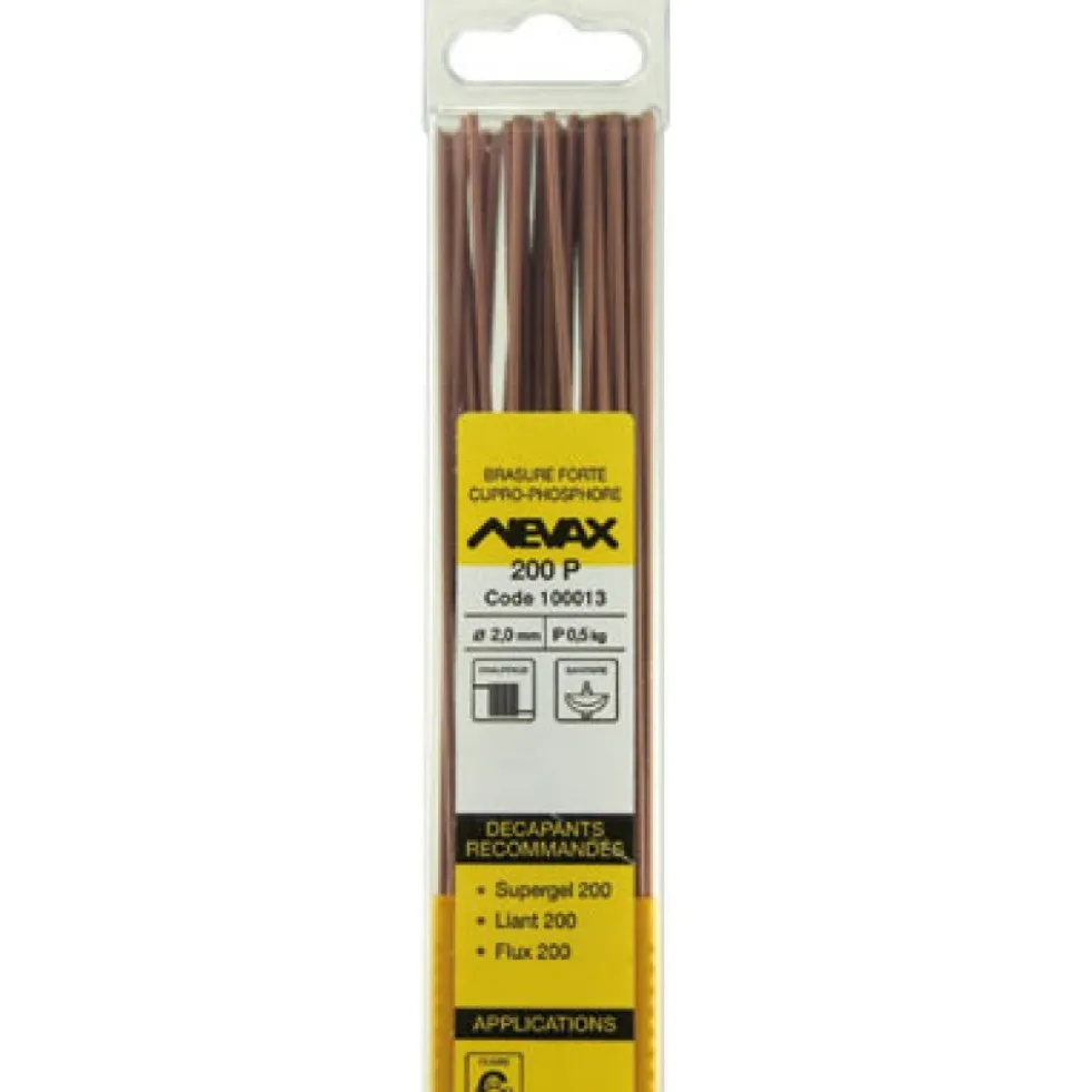 Brasure 200 P cupro-phosphore : haute fluidité NEVAX