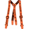Bretelles à boutonnière - orange fluo - taille unique FRANCITAL