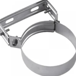 Bride murale réglable pour conduit isolé double paroi inox TEN