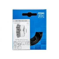 Brosse boisseau 18 torsades acier Combitwist - pour meuleuse d'angle PFERD