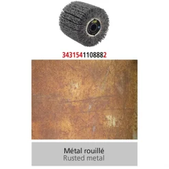 Brosse carbure de silicium pour métal rouillé - 120x100 mm FARTOOLS
