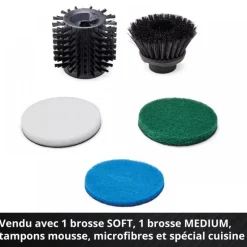 Brosse de nettoyage à main sans fil - PICOBELLA 18/90 - Power X-Change EINHELL