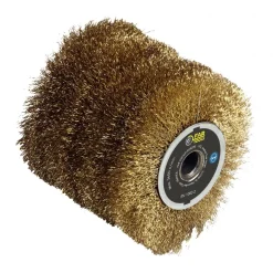 Brosse fil laitonnée 0,3 mm - rénovateur REX 120-200 - décapage léger FARTOOLS