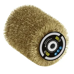 Brosse fils acier laitonné - pour rénovateur Rex 80 - 80x100 mm FARTOOLS