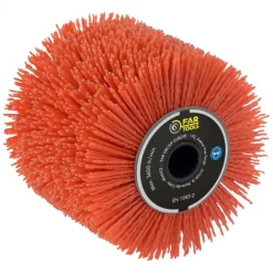 Brosse fils nylon rouge pour rénovateur - grain 60 FARTOOLS