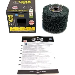 Brosse fils nylon vert pour rénovateur - grain 36 FARTOOLS
