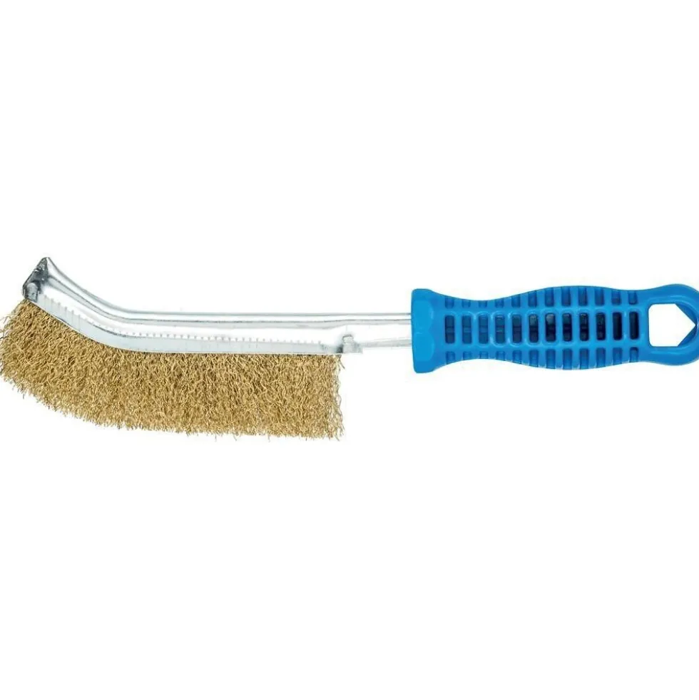 Brosse à main - courbée - fil laiton - HBG PFERD