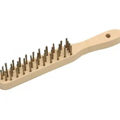 Brosse métallique à manche en bois - acier trempé MOB