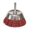 Brosse soucoupe nylon sur tige 6 mm - diamètre 75 mm LEMAN
