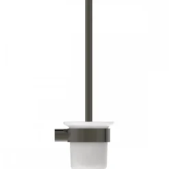 Brosse WC suspendue et porte-brosse rond - Conca IDEAL STANDARD