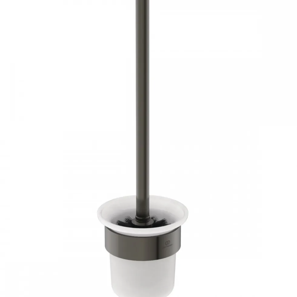 Brosse WC suspendue et porte-brosse rond - Conca IDEAL STANDARD