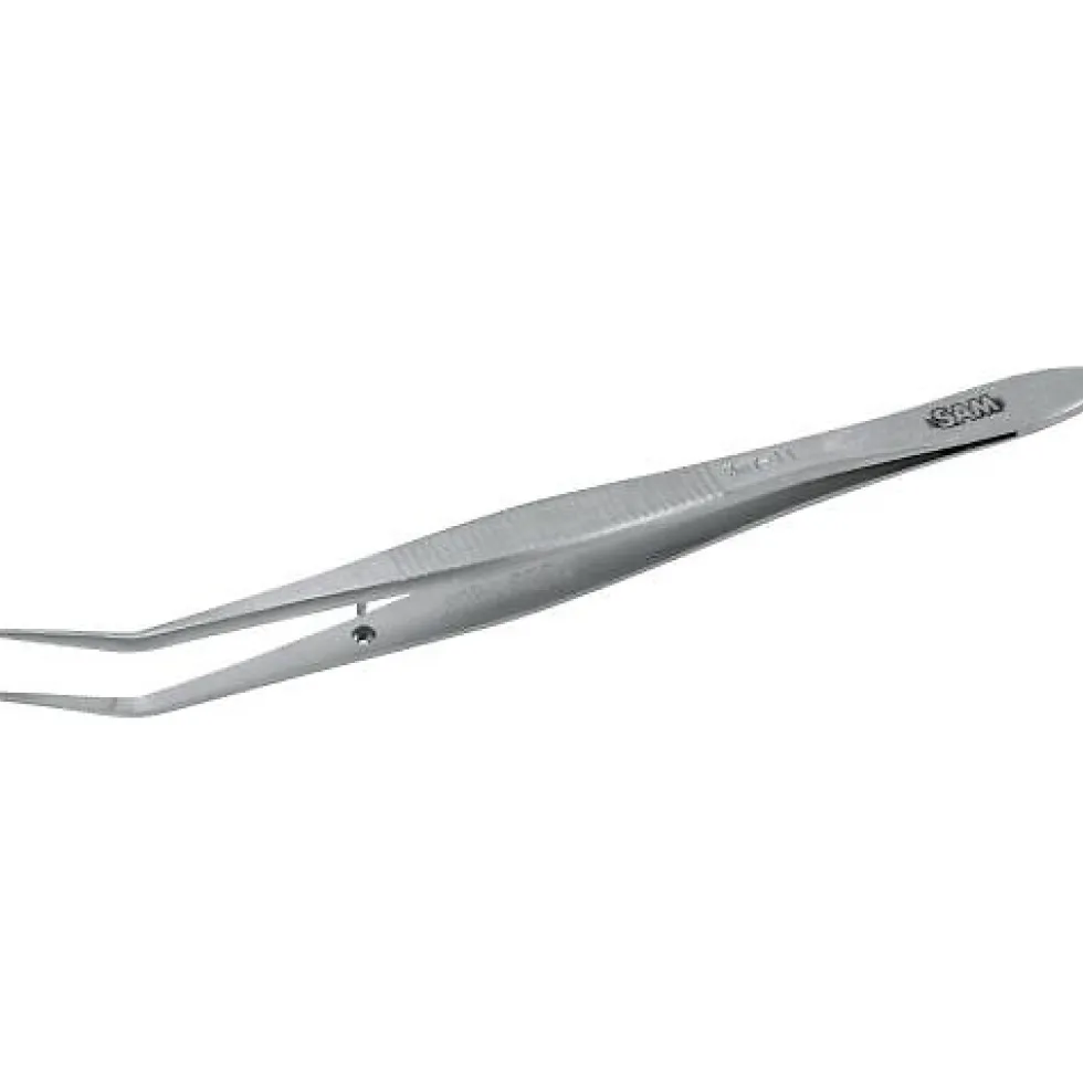 Brucelle courbée antimagnétique en acier inoxydable SAM OUTILLAGE
