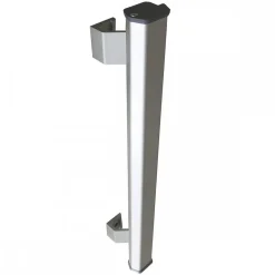 Bâton maréchal Phare en aluminium anodisé argent - adaptable Atrius