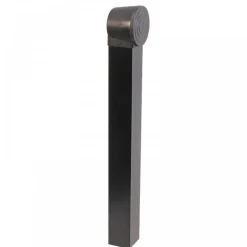 Butoir de portail avec tube ral 9005 - Arréstop noir TIRARD