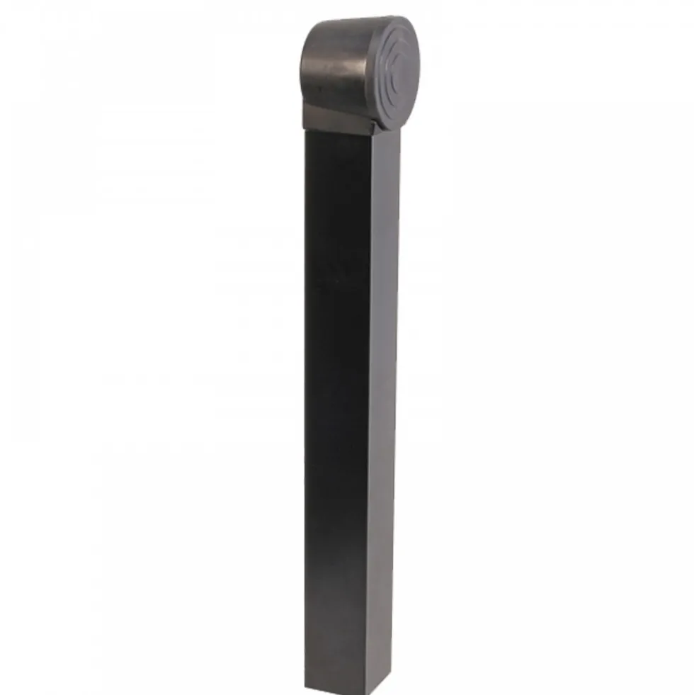 Butoir de portail avec tube ral 9005 - Arréstop noir TIRARD